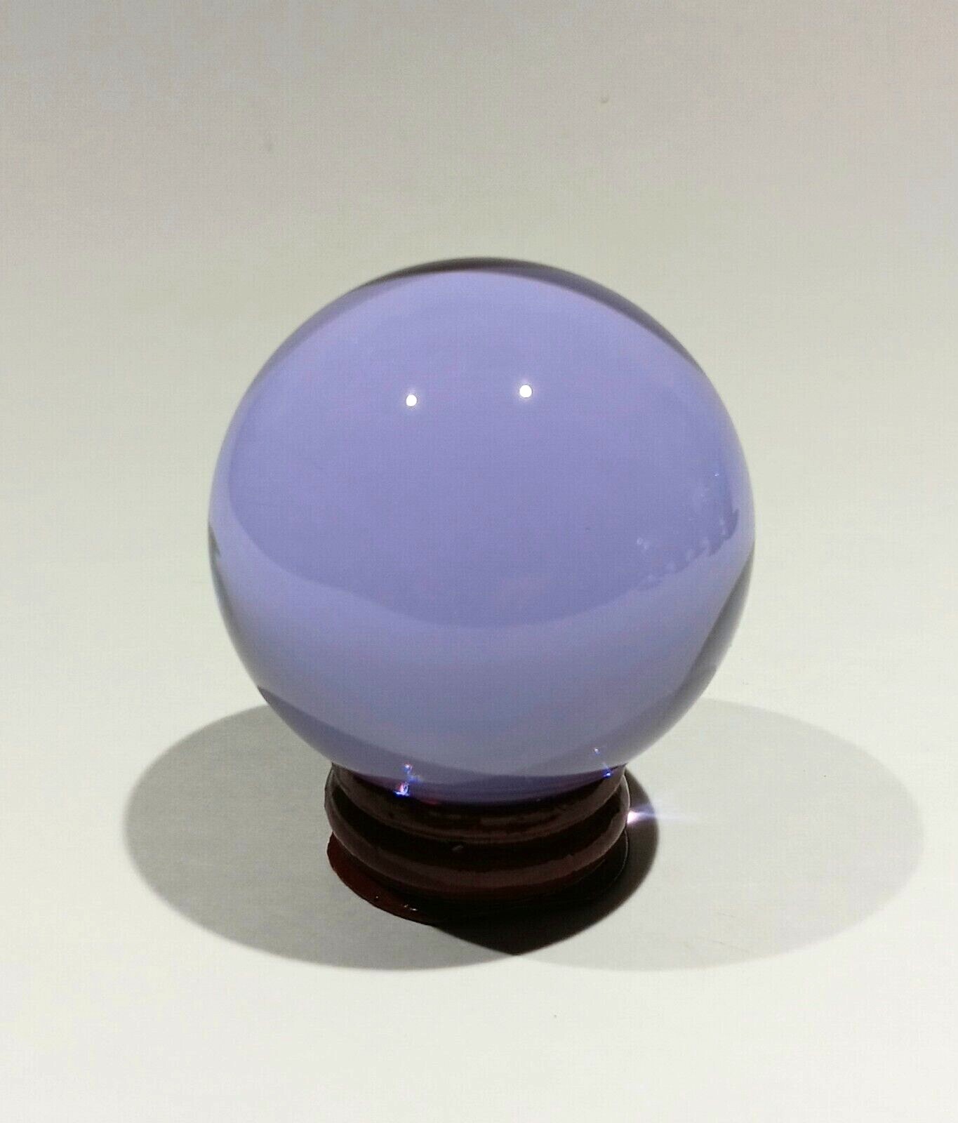 K9 Color Crystal Balls 50mm/80mm Sphere with Stand Meditation Feng Shui