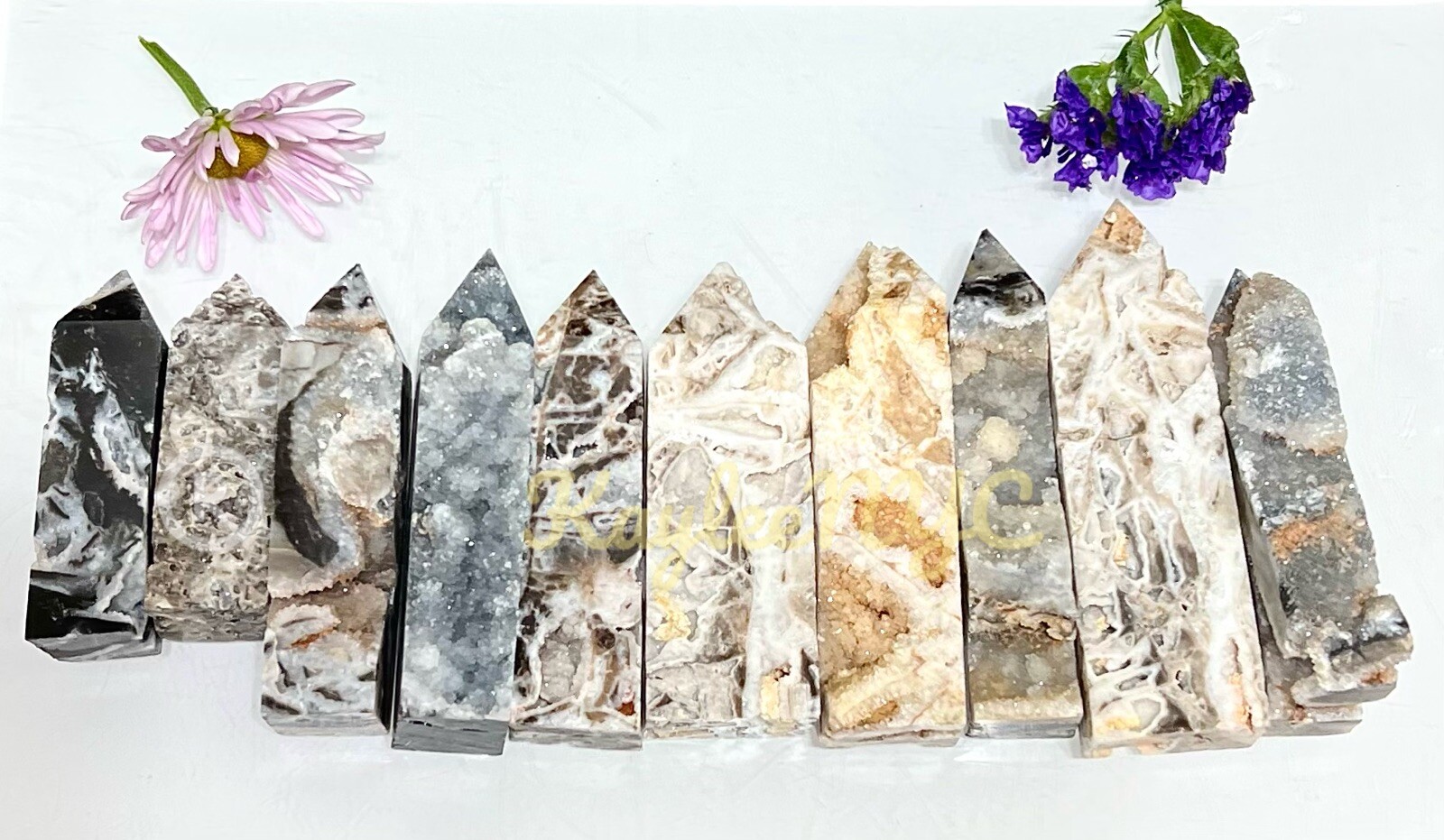Wholesale Lot 2 Lbs Natural Sphalerite Obelisk Tower Point Crystal Healing