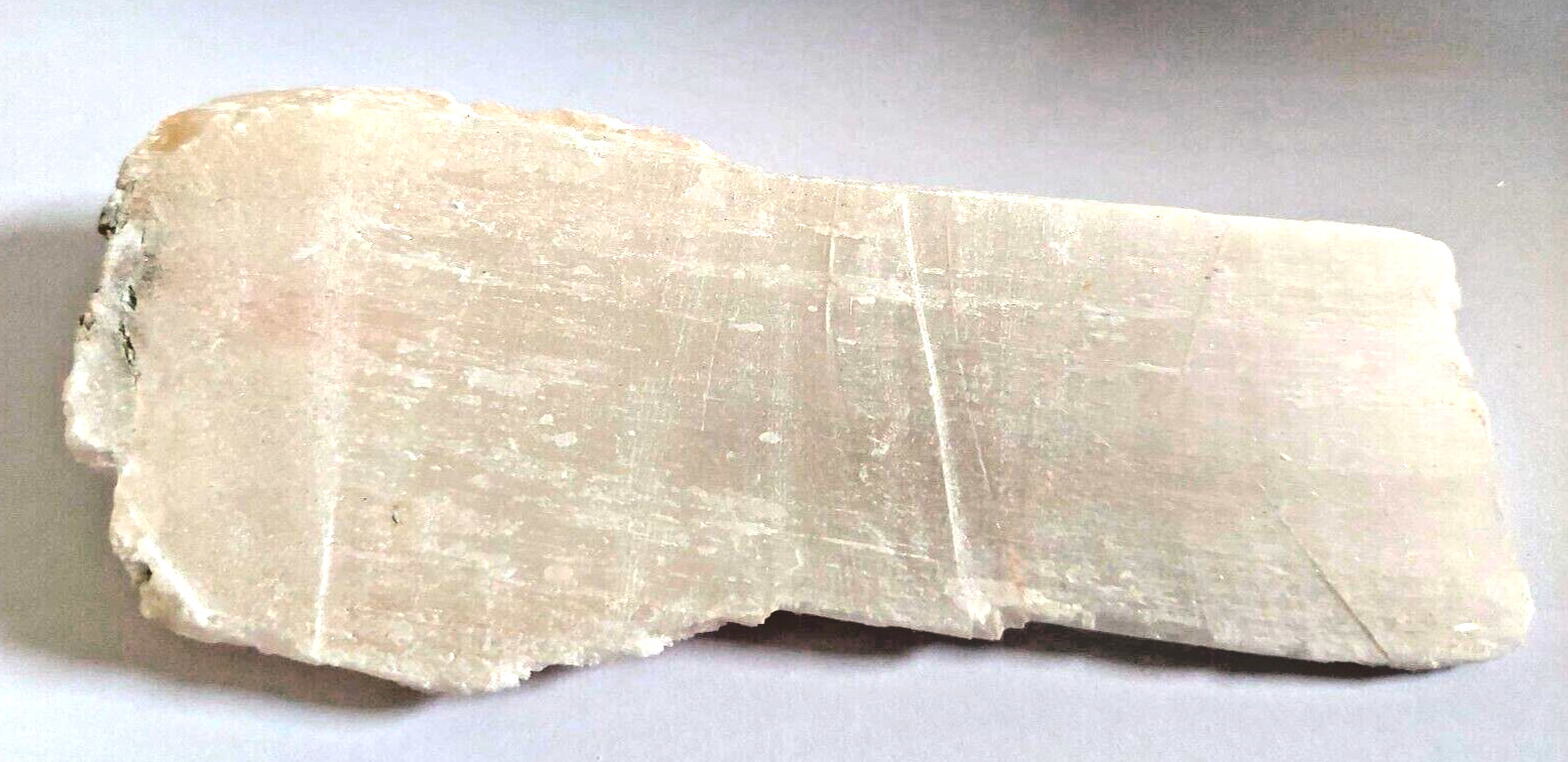 NATURAL SELENITE PIECE – 15.5 x 7 x 3.2 cms 185 gms – Selene moon goddess