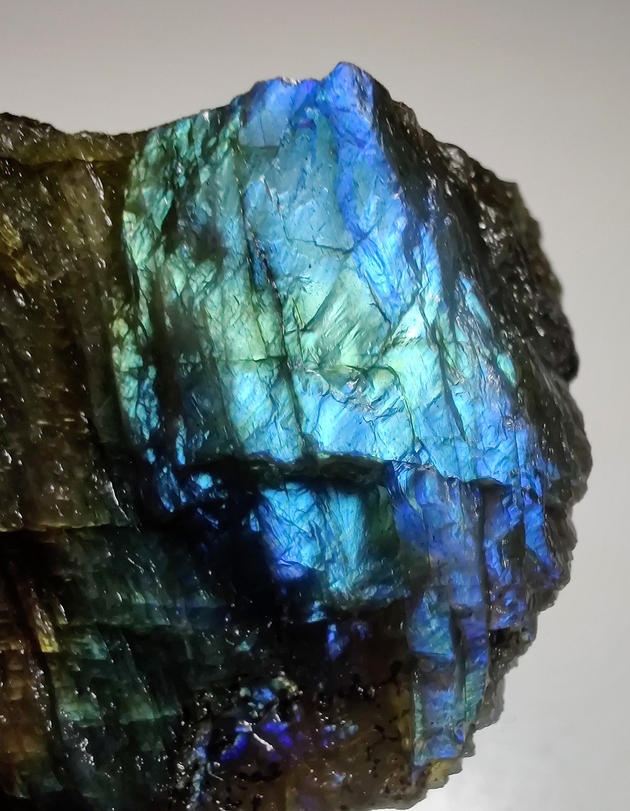 Labradorite with excellent color flash. From Madagascar. 53 grams.