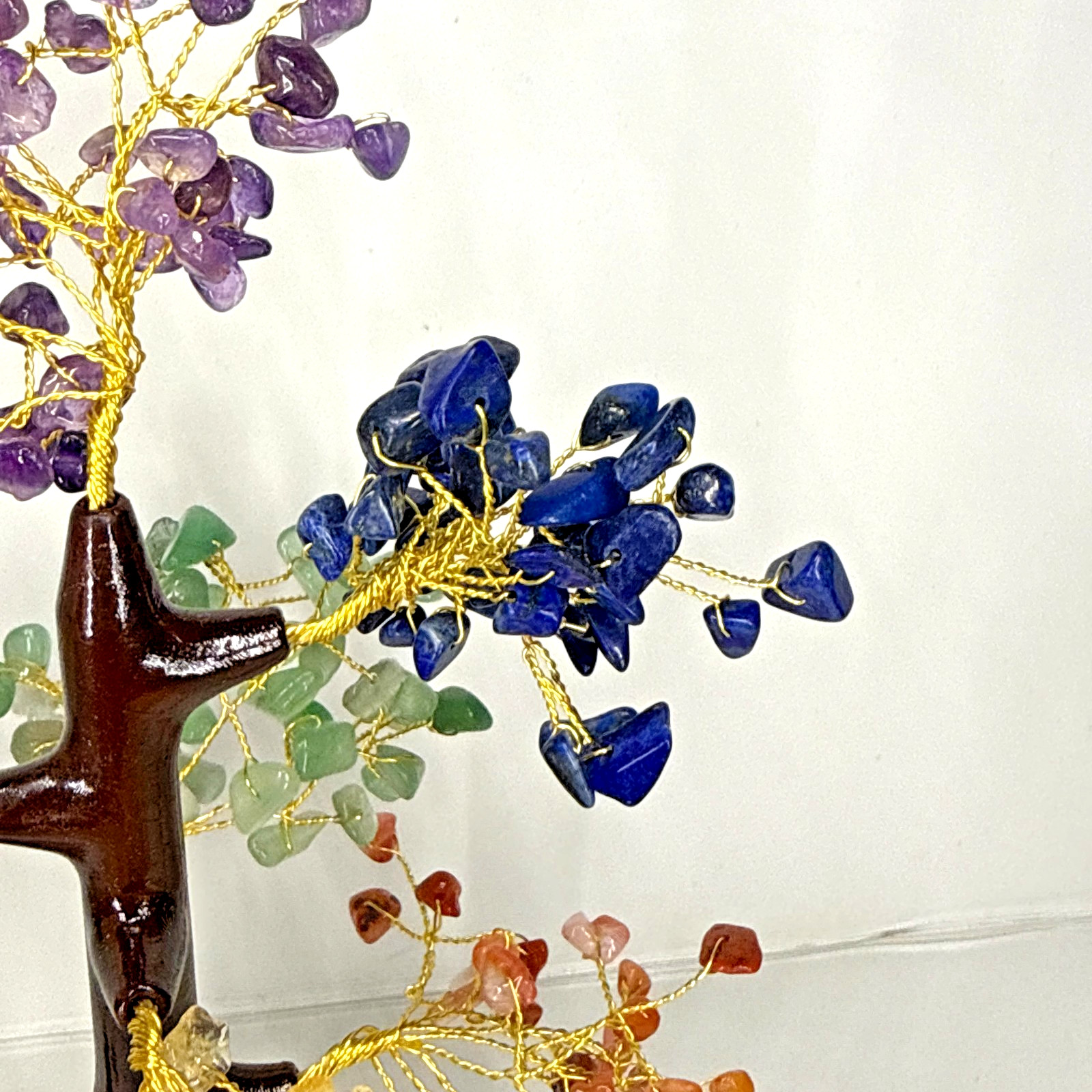 Crystal Tree 7 Chakra Tree of Life with Seven Gemstones Spiritual Gift