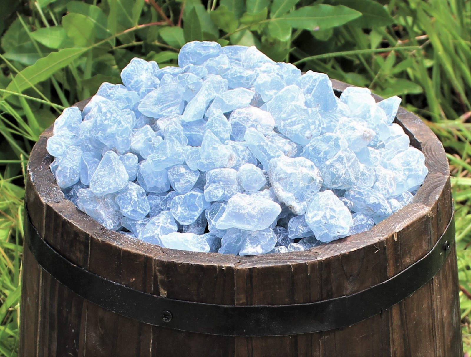 1/2 lb Bulk Lot SMALL Rough Natural CELESTITE Chips (Crystal Gemstones, 8 oz)