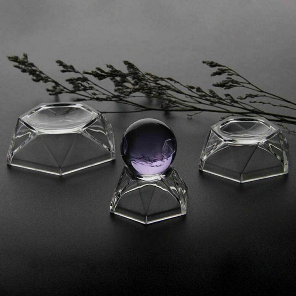 10-90Pcs Acrylic Display Crystal Ball Base Stand Quartz Sphere Holder Decora Lot