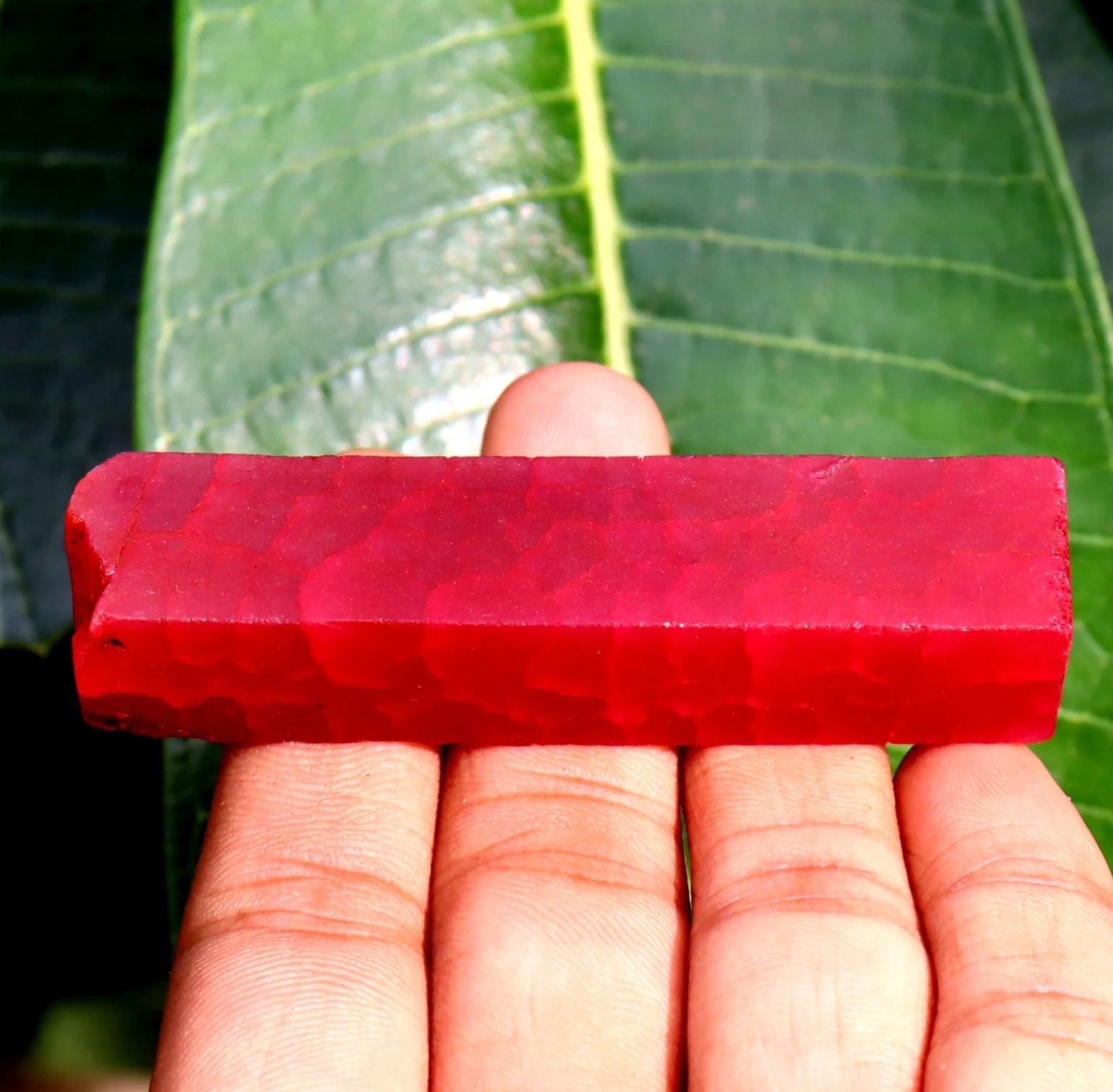 247 Ct Natural Uncut Red Rough Ruby GGI Certified Best Loose Gemstone From Burma