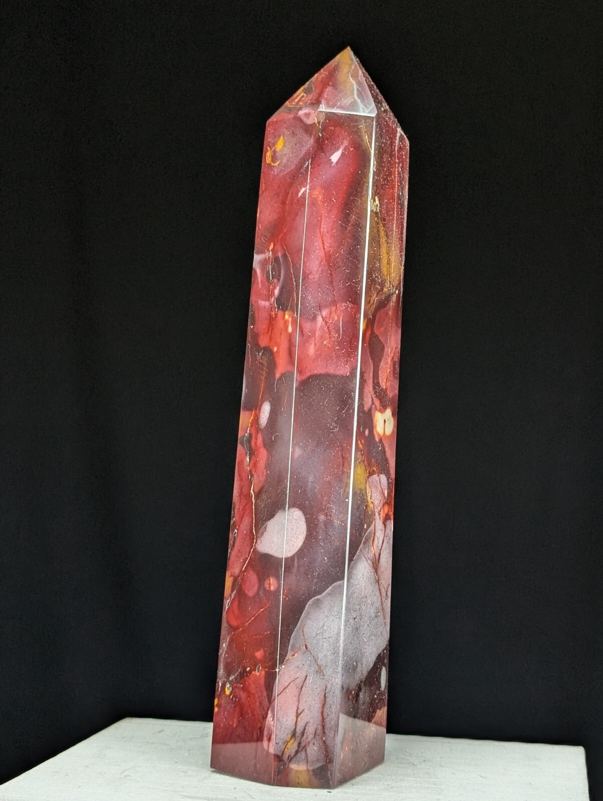 Mookaite Tower Purple Crystal Gemstone Large Big Tall Point Chakra
