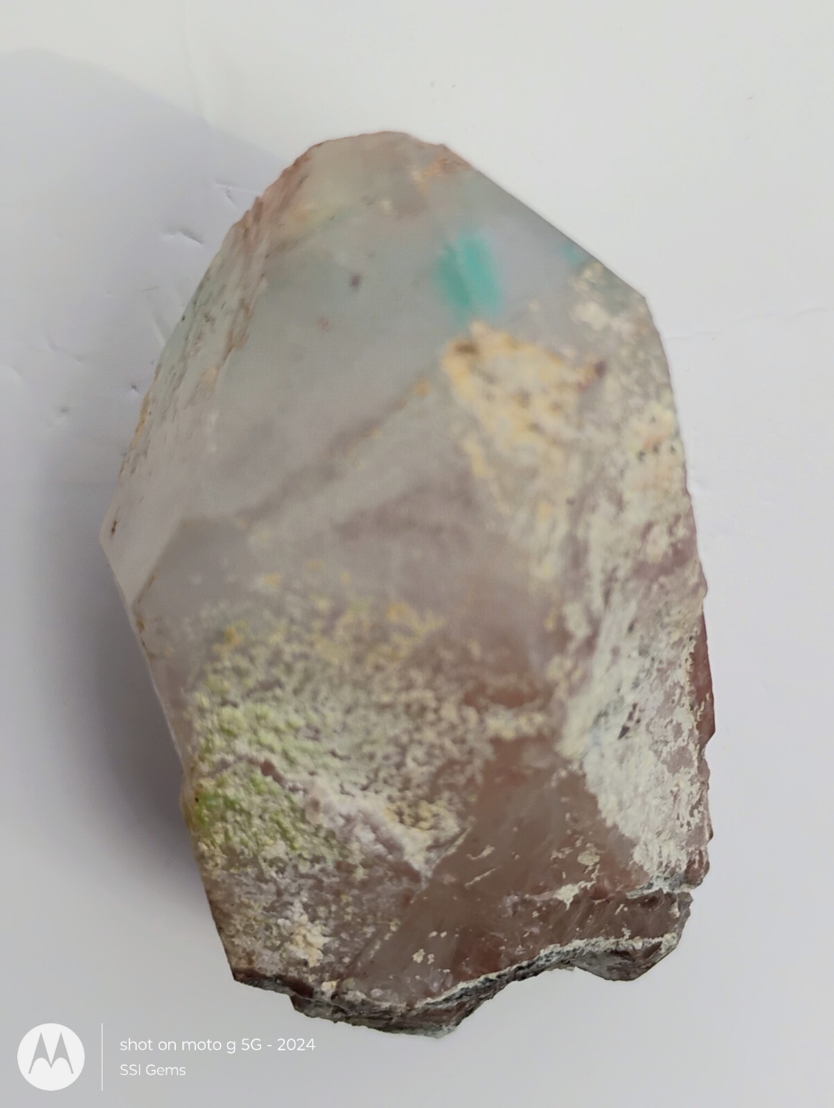 Ajoite Included Quartz Crystal