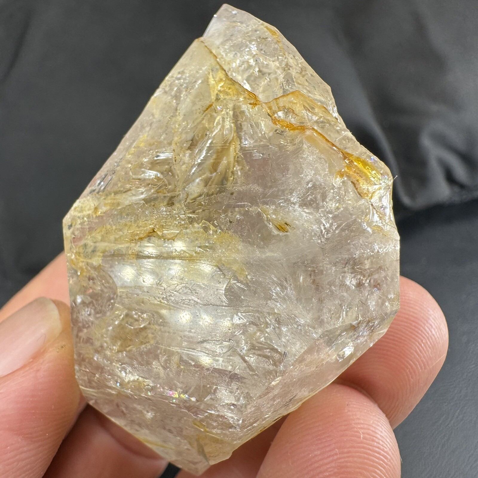 Herkimer Diamond Quartz Crystal Point / from New York