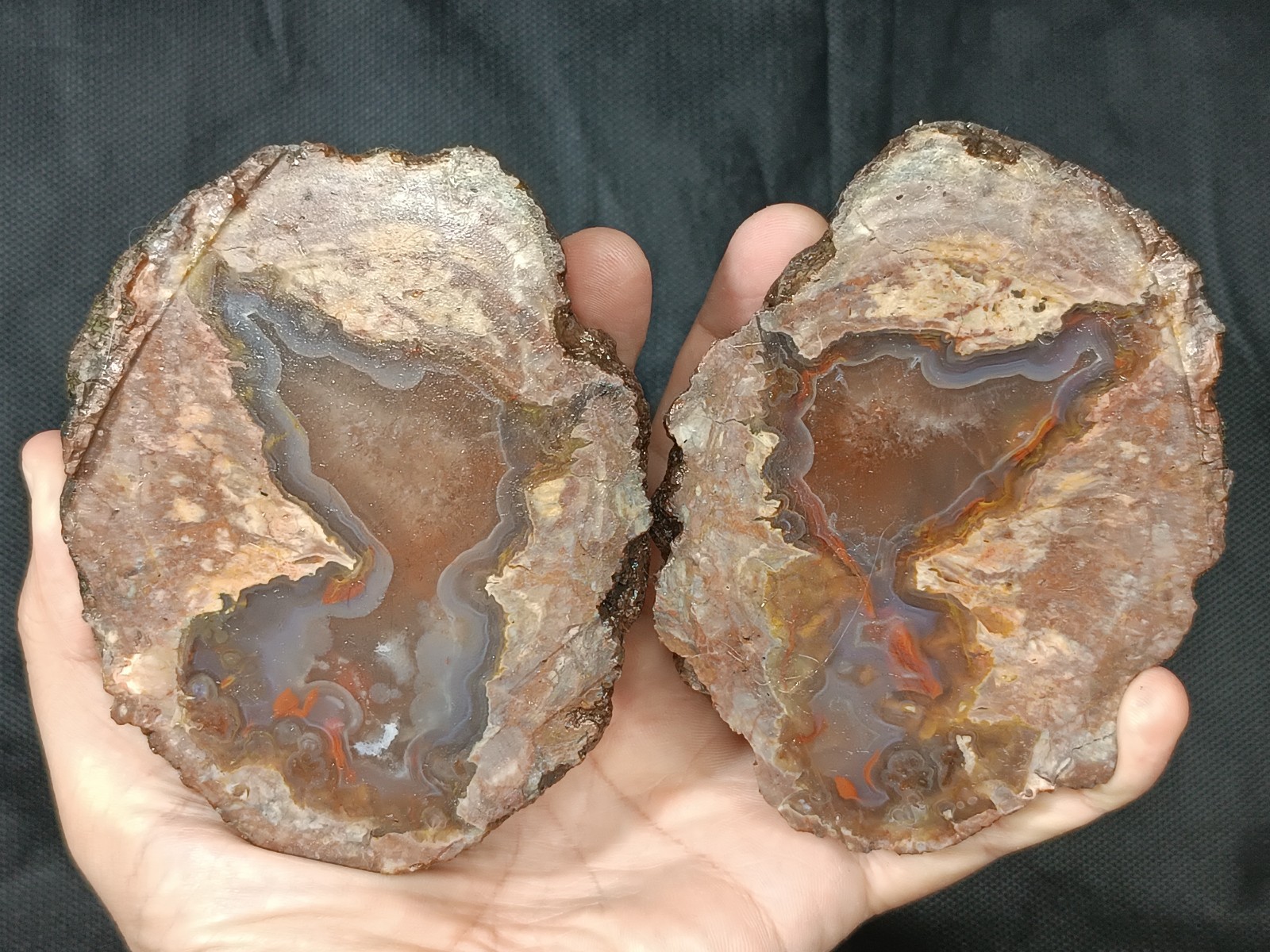 1000g/2.21 lb turkish thunderegg agate stone rough customs duty included
