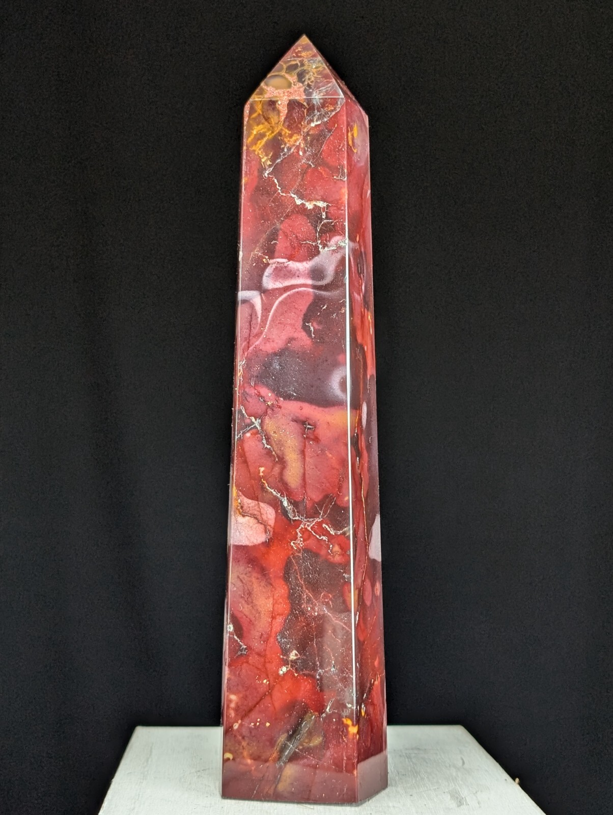 Mookaite Tower Purple Crystal Gemstone Large Big Tall Point Chakra