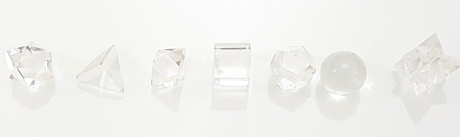 Natural Crystal Quartz Beautiful Clear Crystal Sacred Geometry Set Strong Grid