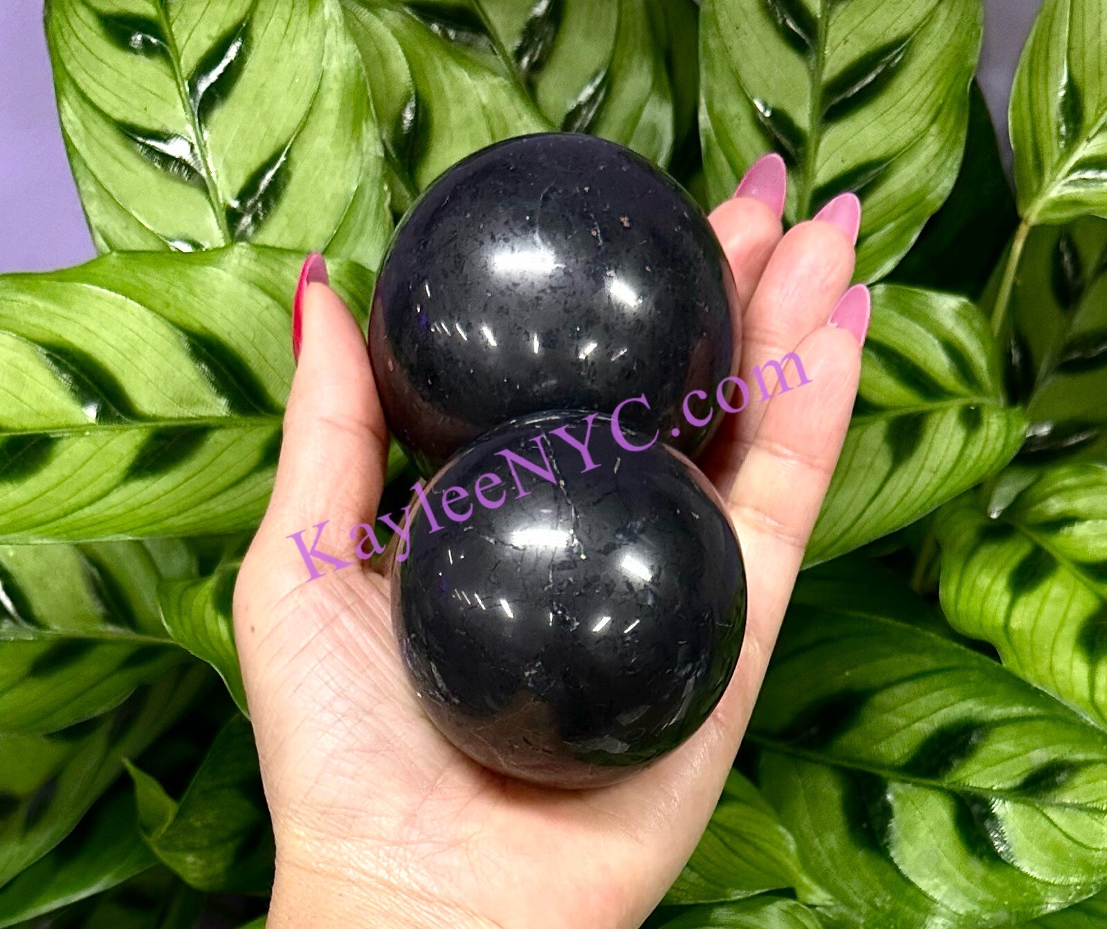 Wholesale Lot 5 pcs Natural Shungite Sphere Crystal Healing Energy