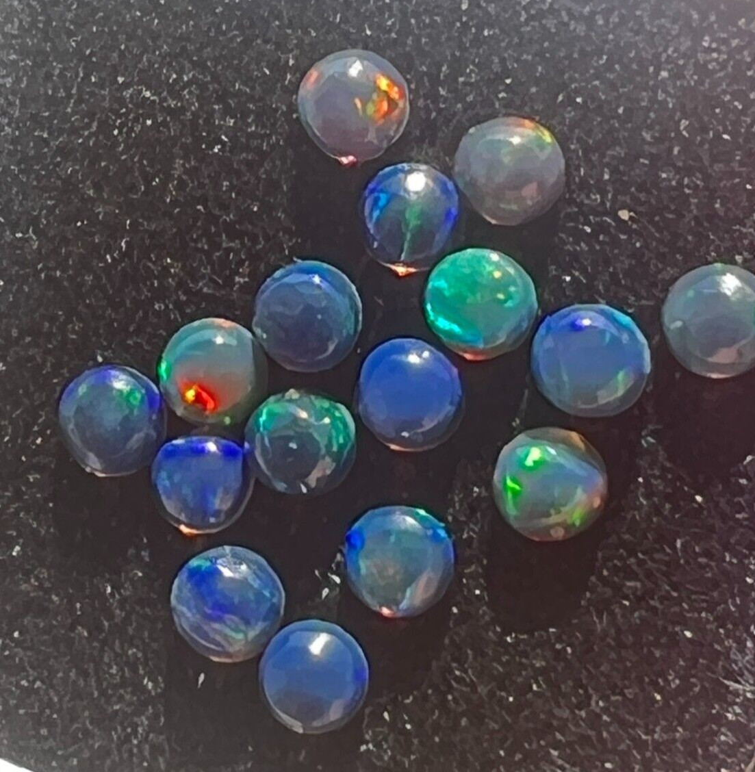 High Quality Ethiopian Black Opals for Jewelry Design 1.45cts