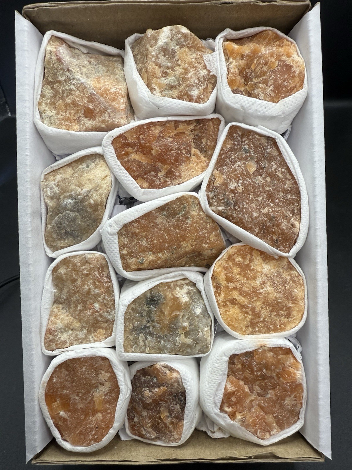 Orchid Calcite Flat! The Whole Box! Quartz, Crystals, Mineral, Gift, Specimen