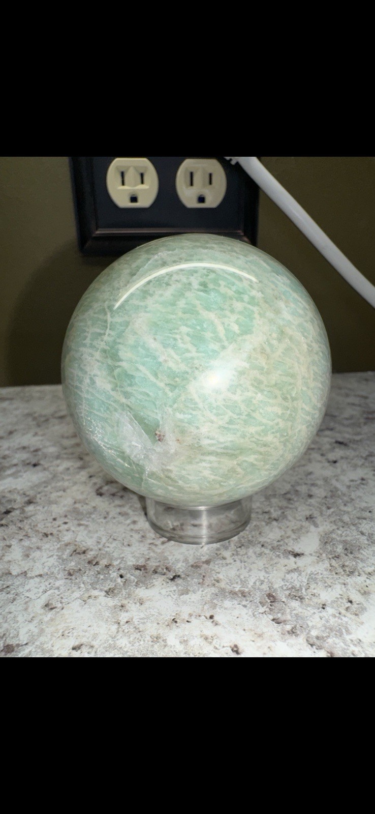 Large Amazonite Sphere – Full Of Luster And Shine – 14 Oz