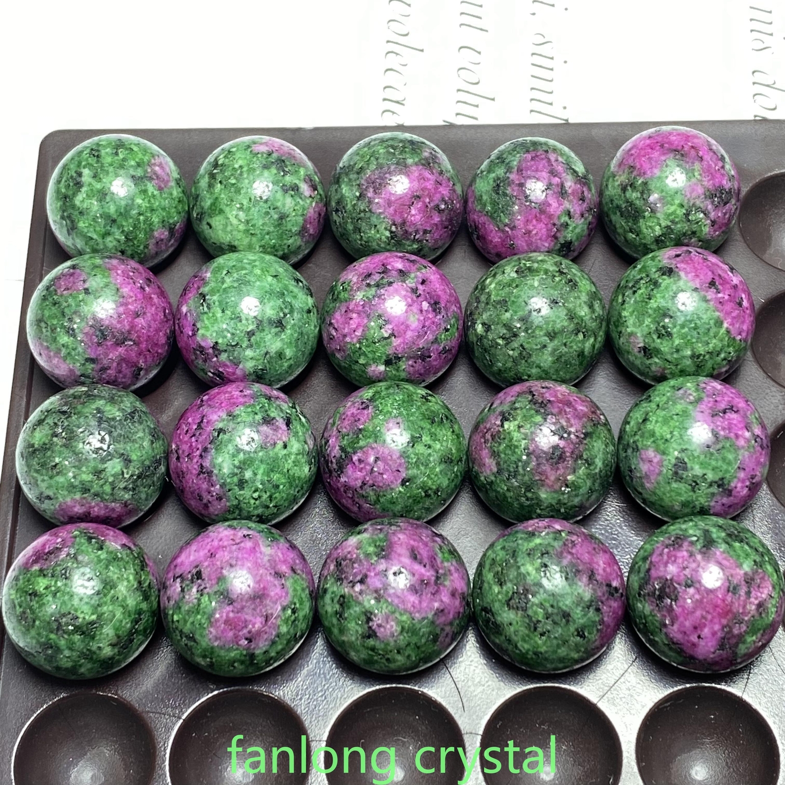 5pc Natural Zoisite Ball Sphere Quartz Crystal Mineral Gem Healing 20mm