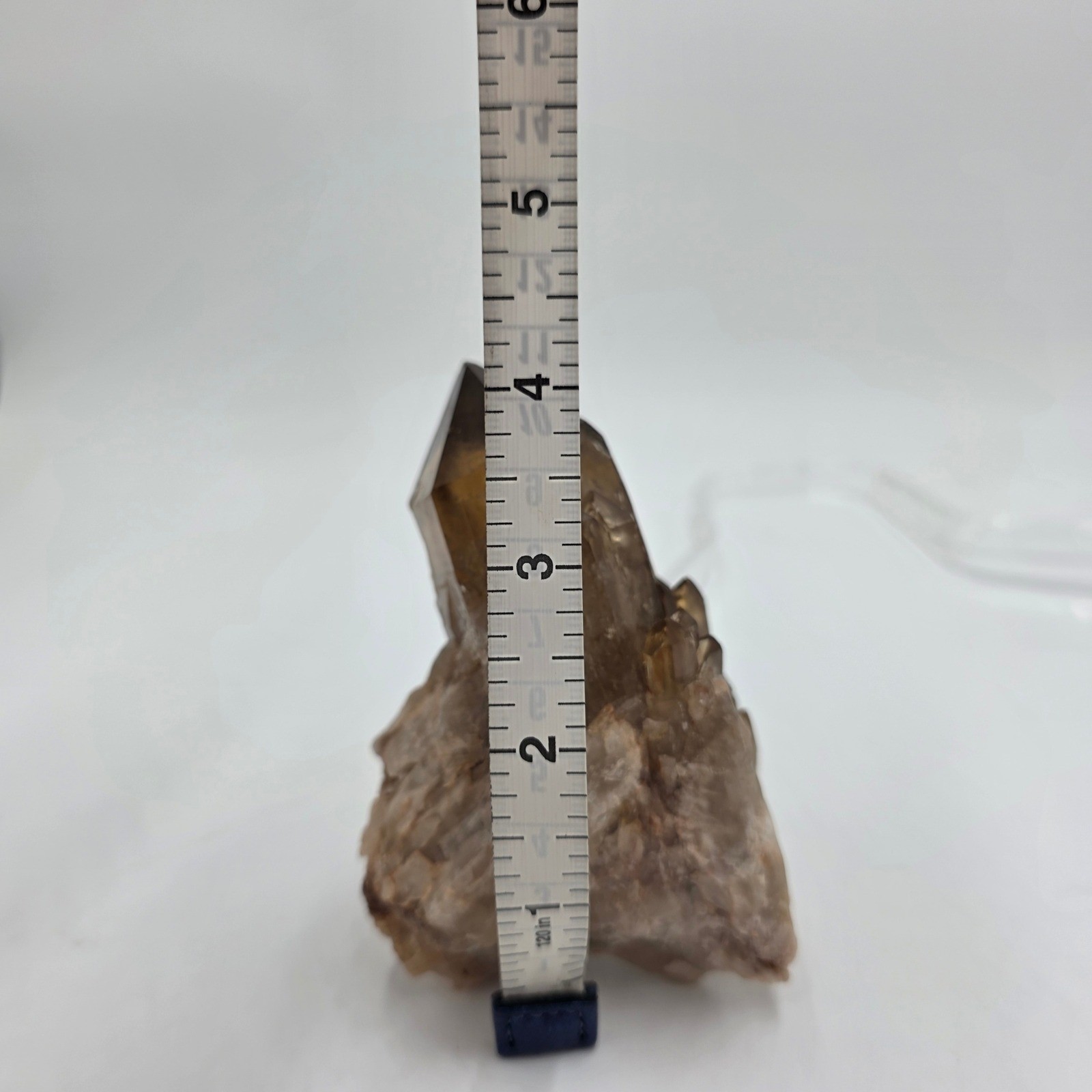 Natural Smoky Quartz Crystal Cluster Point Specimen Brown Translucent 1lb 4.25in