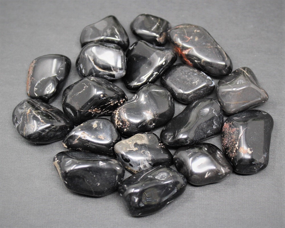 LARGE Black Onyx Tumbled Stones, 1.5 – 2.5″ (Natural Black Onyx Crystals)