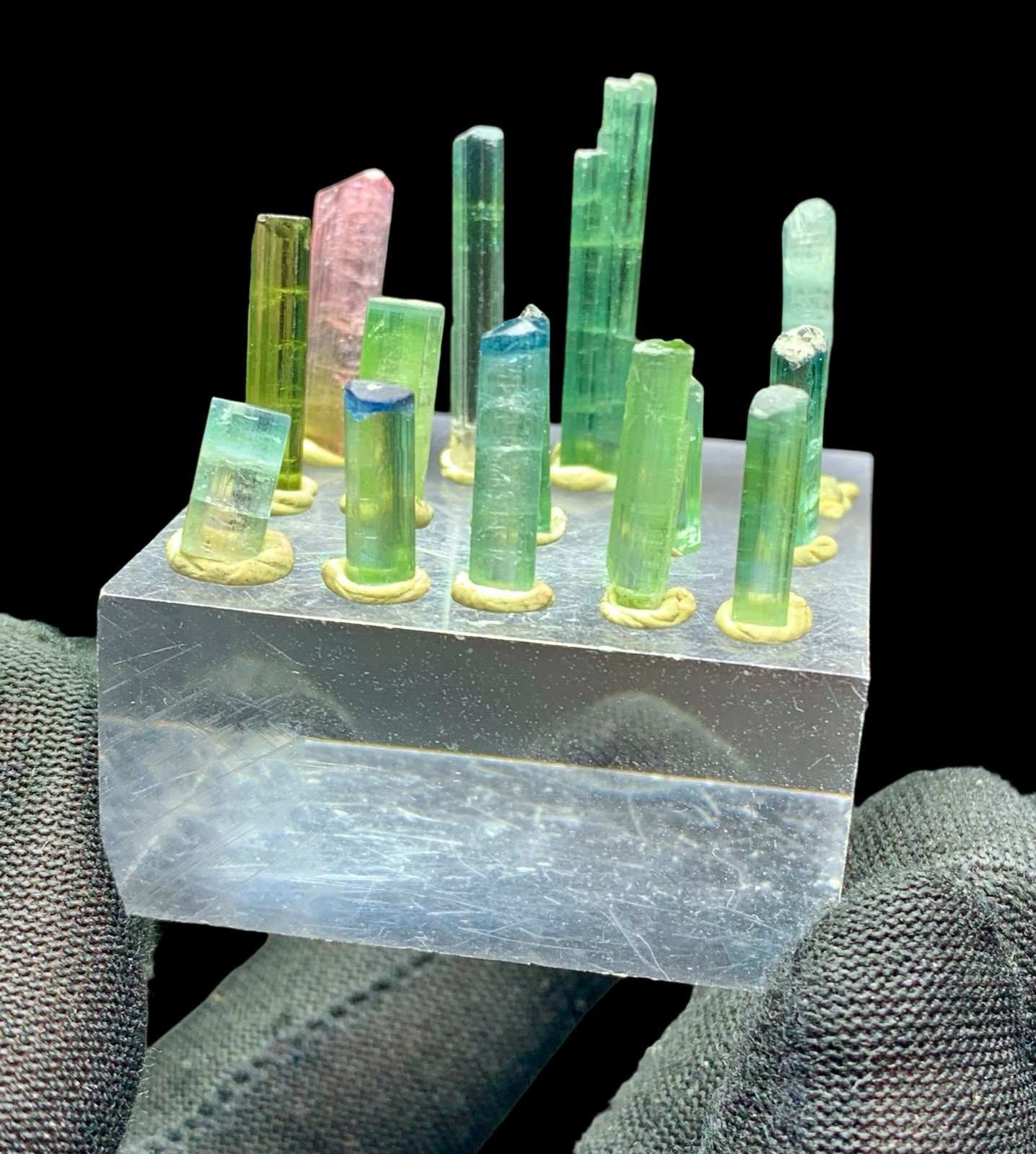 Multi Colour Tourmaline Terminated Crystals 150 Carats Lot, Pink Tourmaline
