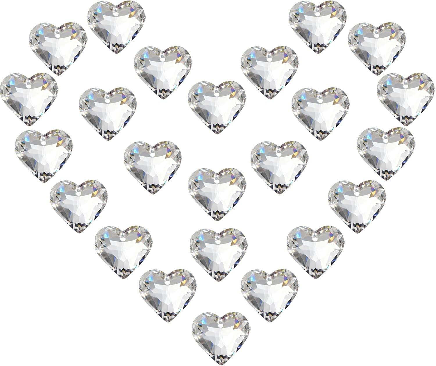 48Pcs Clear Faceted Crystal Ball Prism 1.2″/30Mm Glass Prism Sun Shine Catcher R