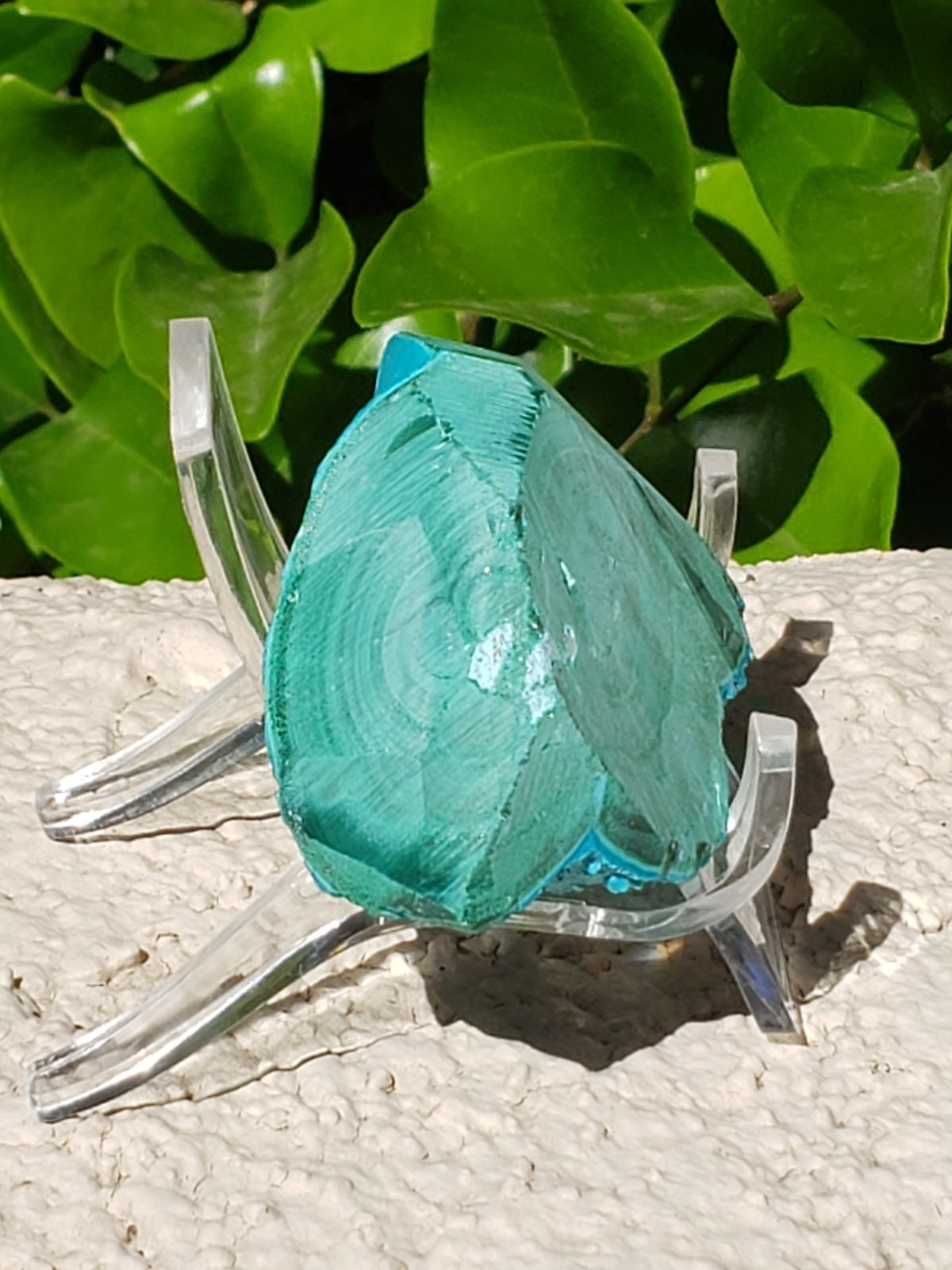 Malachite with Chrysocolla Mineral Velvet Unpolished Crystal Specimen, 86g