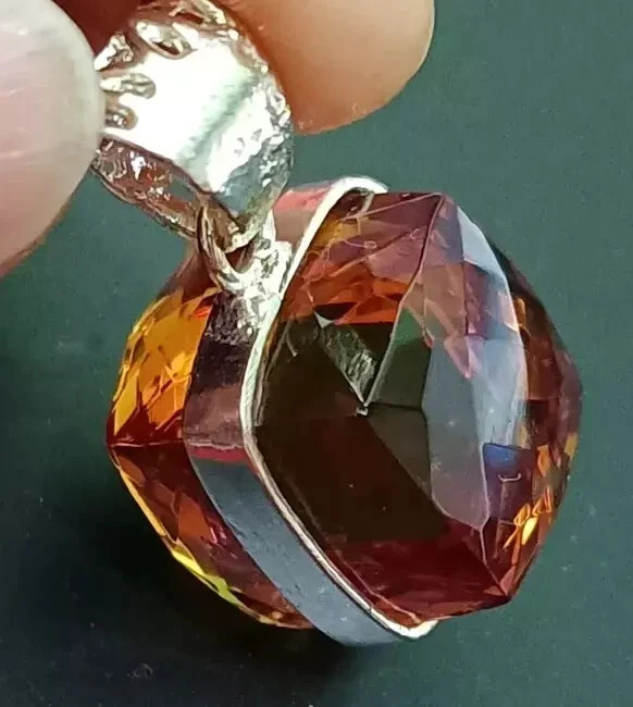 Natural Alexandrite Color Change Gemstone 50 Ct+ 925 Solid Silver Pendant