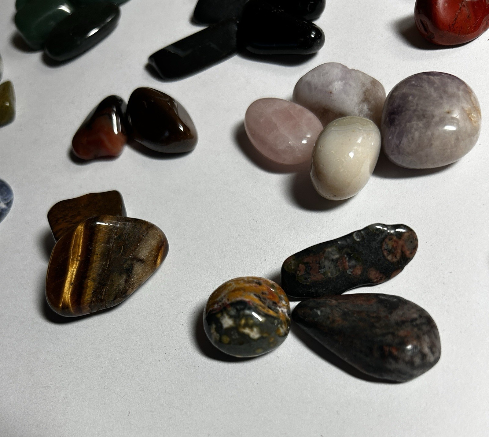 Mixed Tumbled Crystal & Gemstone Lot 12oz.(340g) Amethyst Quartz Jasper & More