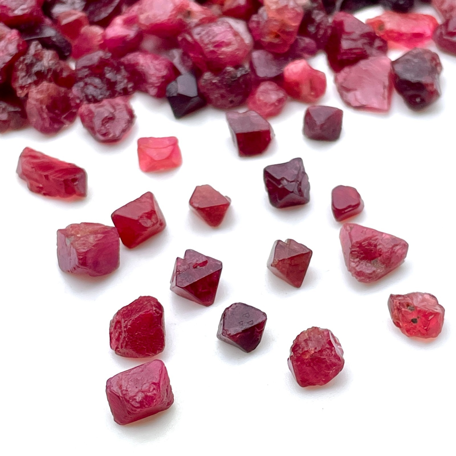 25 Pcs Natural Spinel Rough Gemstones from Burma | 5-8mm Untreated Raw Crystals