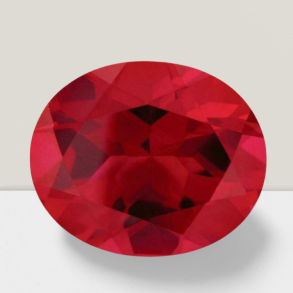 Ruby Oval Cut Gemstone 2.1 Cts – 10×8 mm Flawless Loose Gem