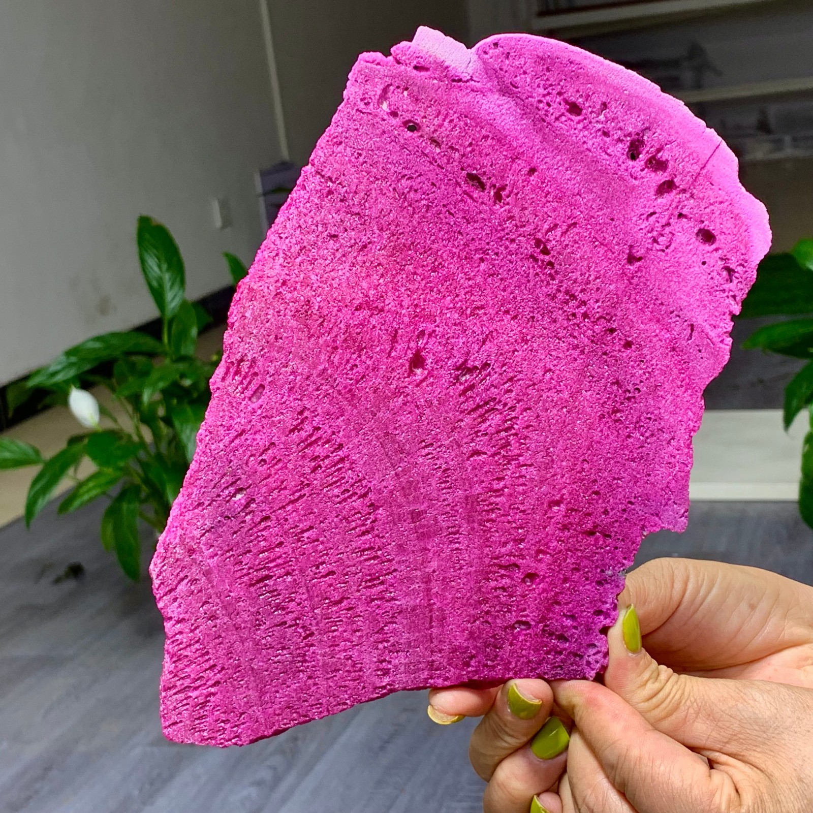 1.14LB Natural Rough Red Corundum Phlogo Pit Mineral Spirits Ruby Raw Gemstone