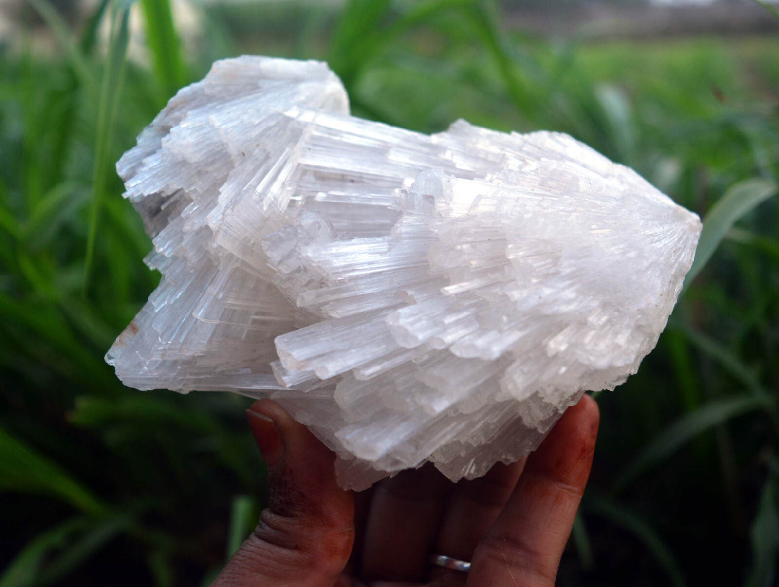 scolecite spray formation minerals specimen a-4