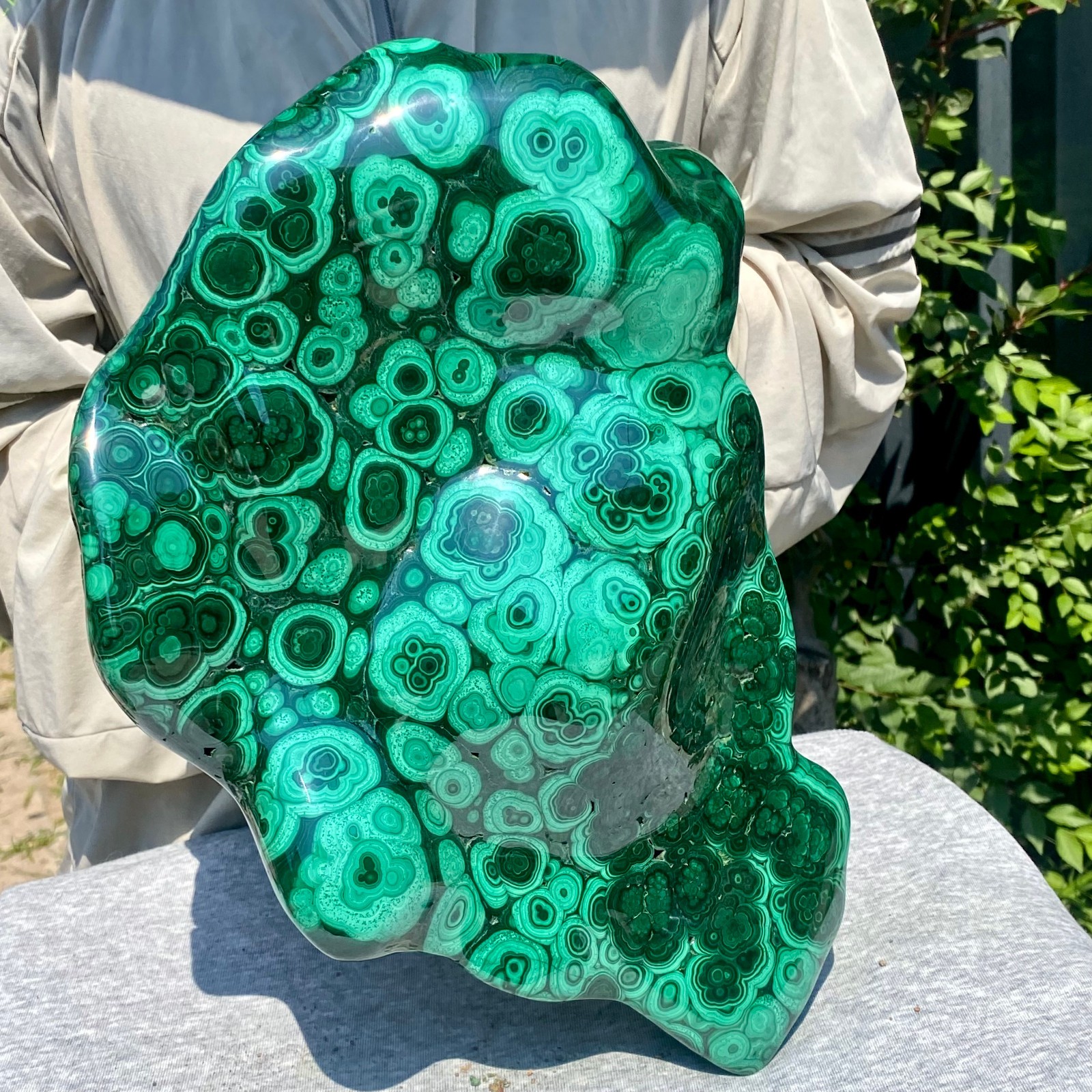 27.97LB Natural Polished Malachite Mineral freeform specimen Reiki Stone