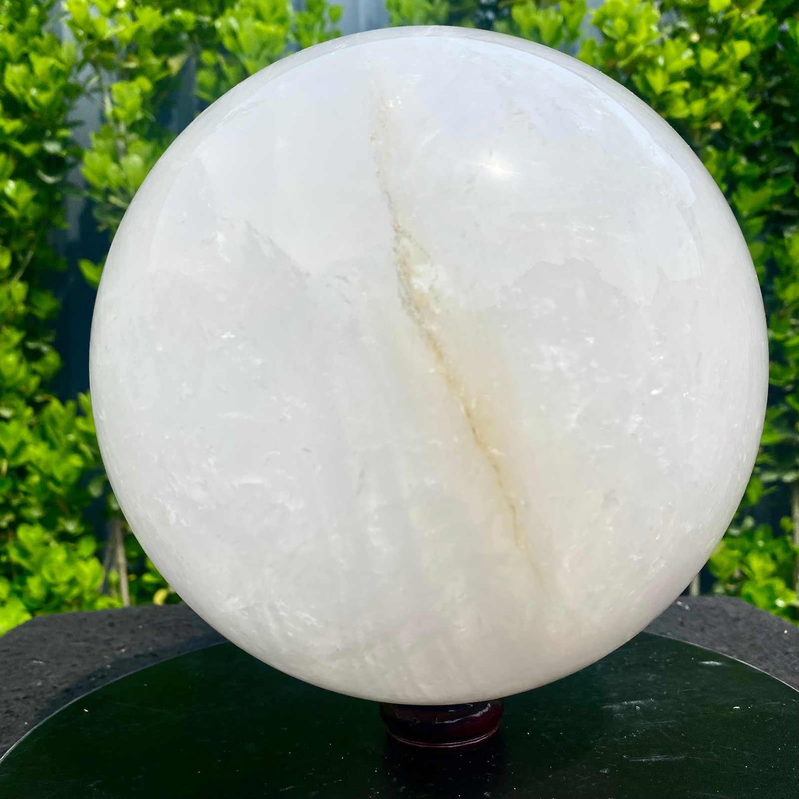 21.82LB white crystal quartz crystal ball Reiki repair