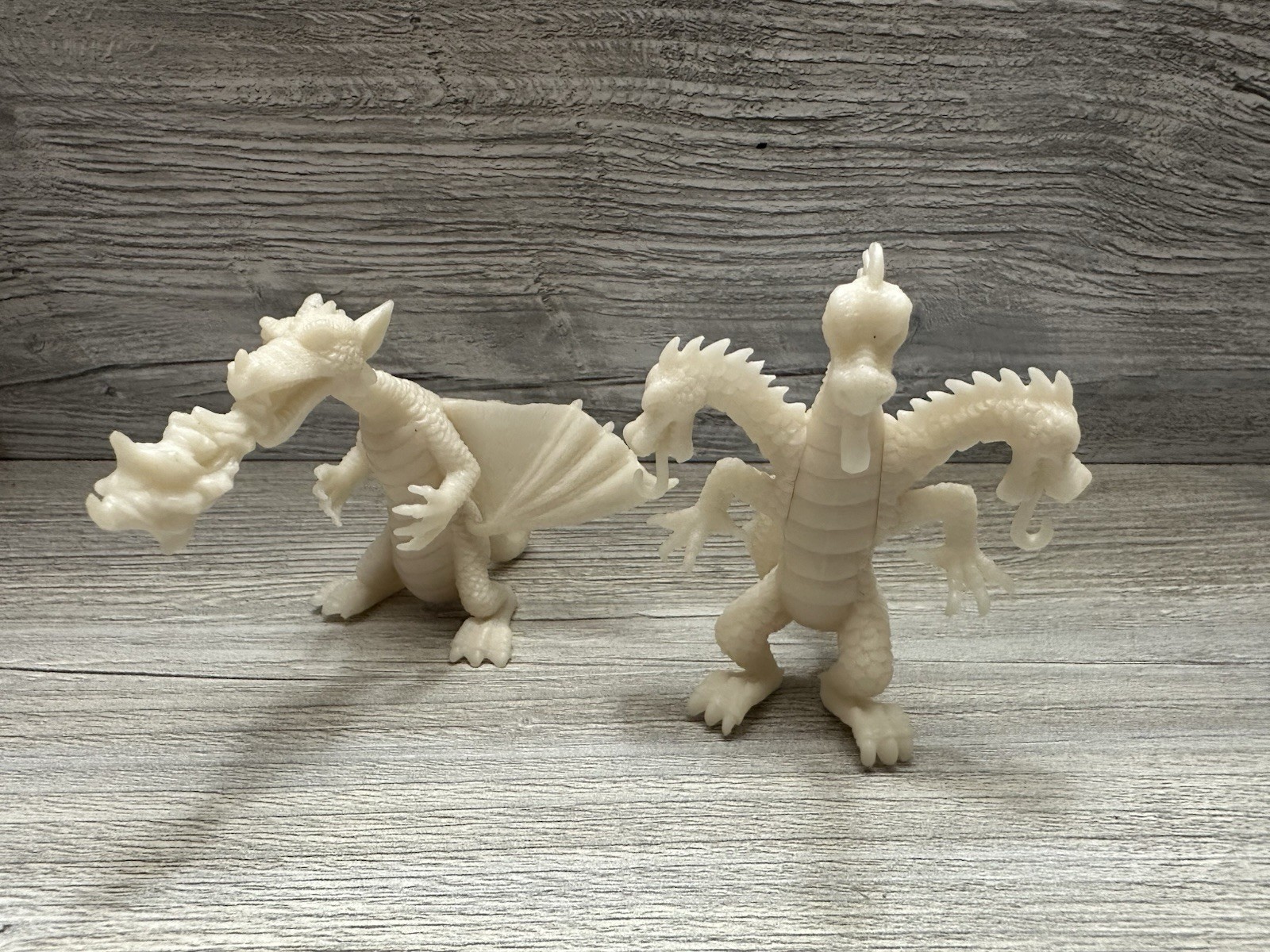 Lot Of 2 Plastic Dragons *Incomplete* Toys, Plastic, Display, Customize!