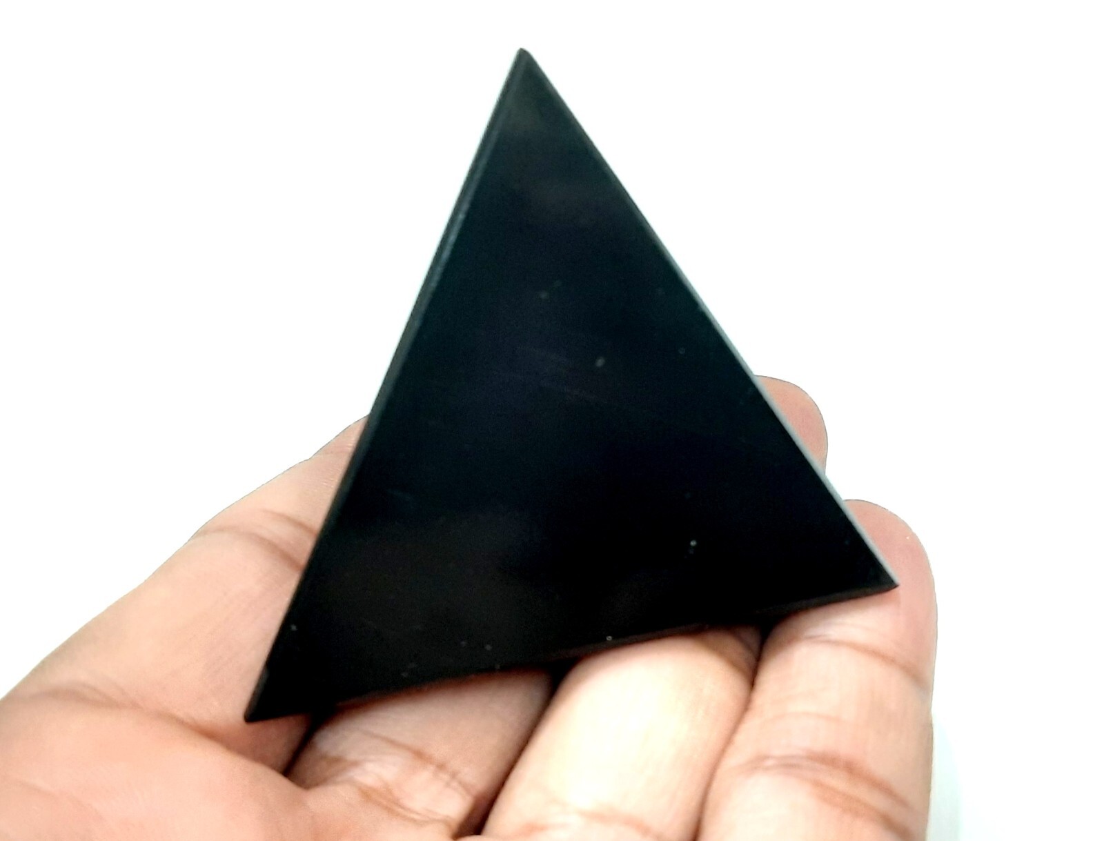 Big 50mm tetrahedron chakra healing reiki tourmaline stone sacred geometry