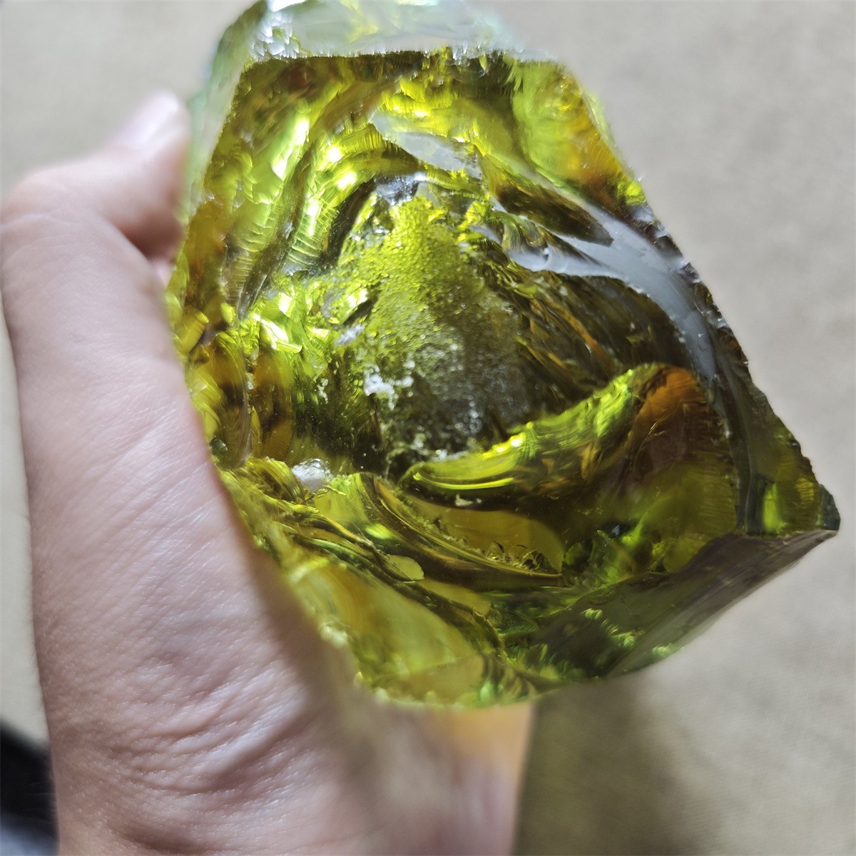 569g Multiple colors ANDARA triple vortex energy monatomic crystal specimen L240