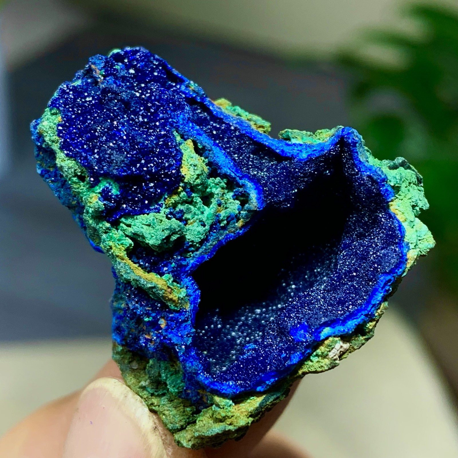 16G BEST NATURAL Azurite/Malachite crystalminerals specimens-