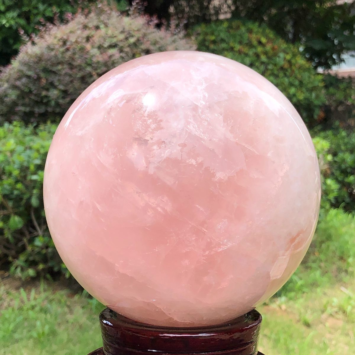 10.27LB Natural pink rose quartz sphere crystal polished ball healing decor
