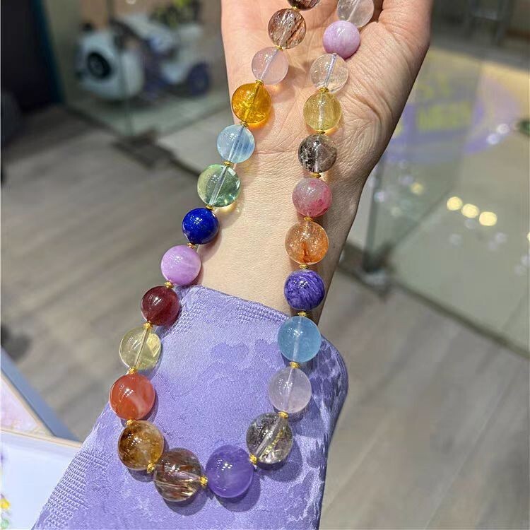 Natural Original Multi Crystal Fashion Necklace Mother’s Day Gift