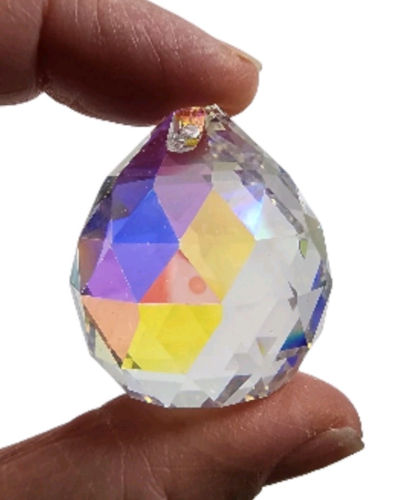 Egyptian Glass Faceted Suncatcher 42.1 grams