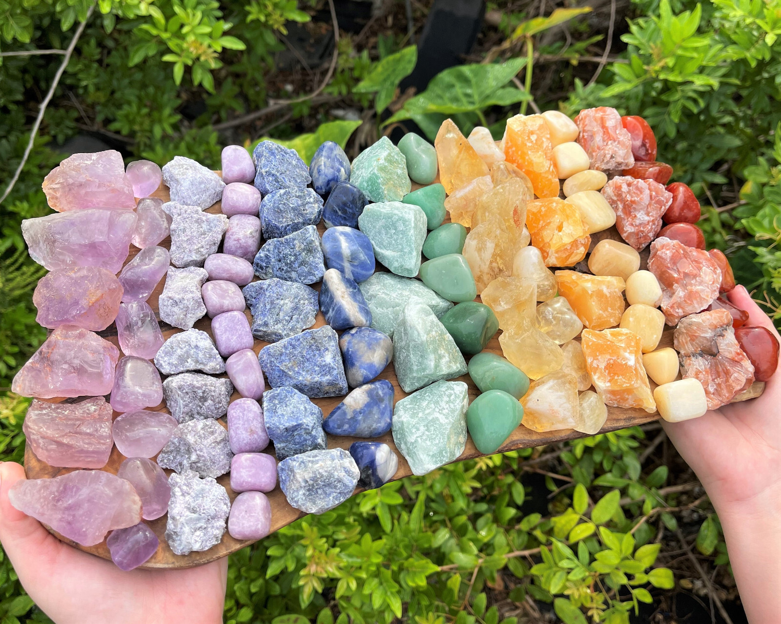 Rough Natural + Tumbled Stone Set: You Choose (Raw Gem Crystal Healing Rock)