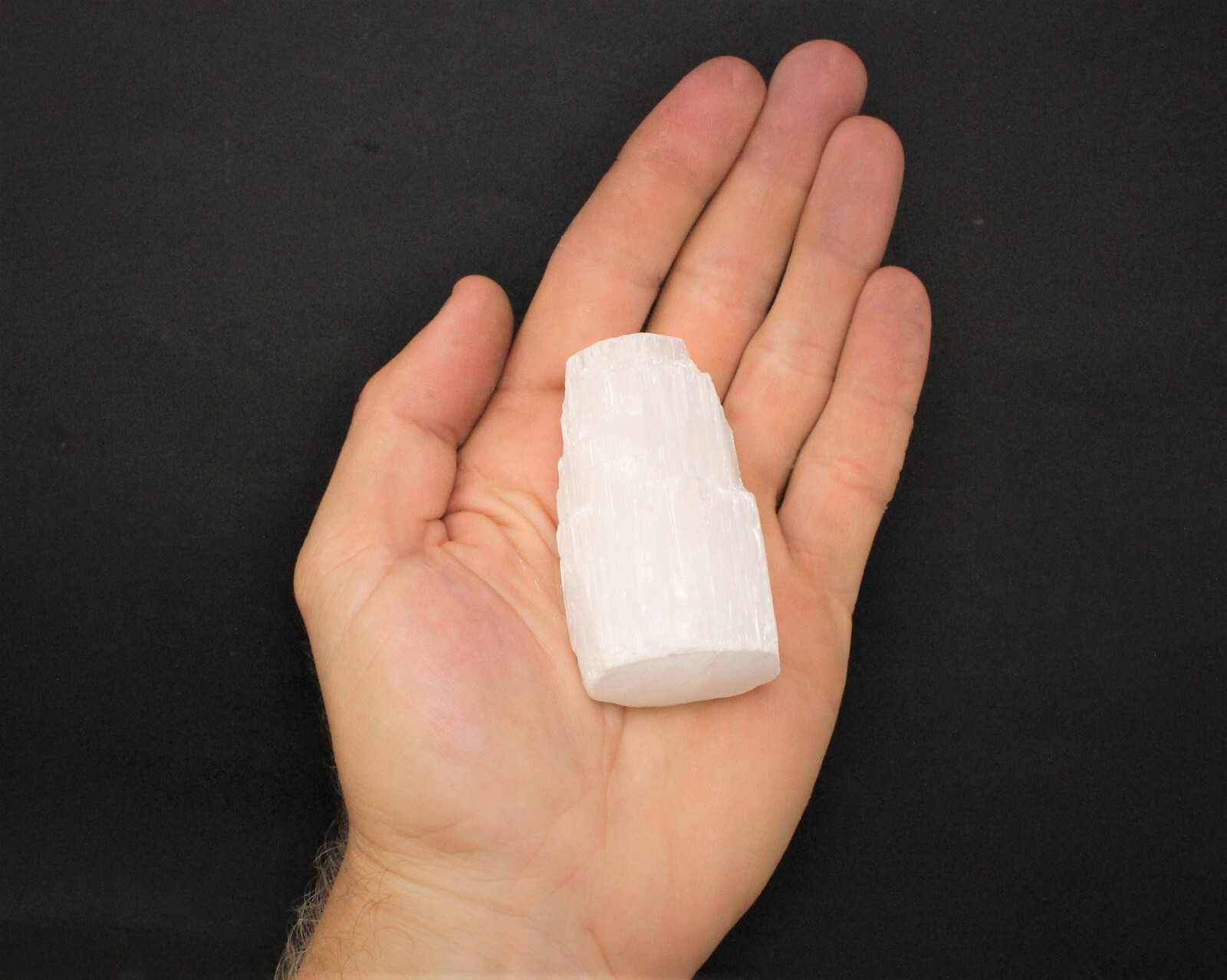 2″ Selenite Candle Holder for Ritual / Spell Candles (Selenite Iceberg, Tower)
