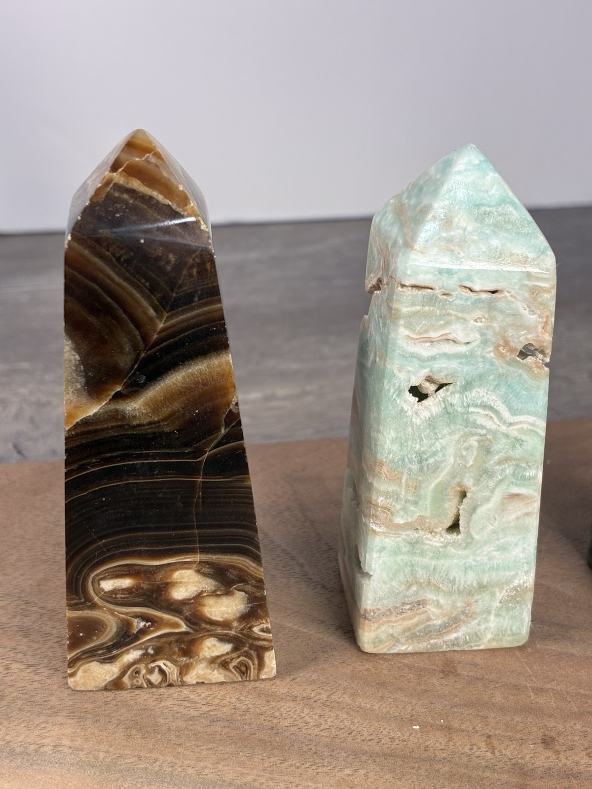 Obelisk Crystals Towers Chakras Point Healing 8 Pc Over 2 Lb Mixed Stone 3”-6”
