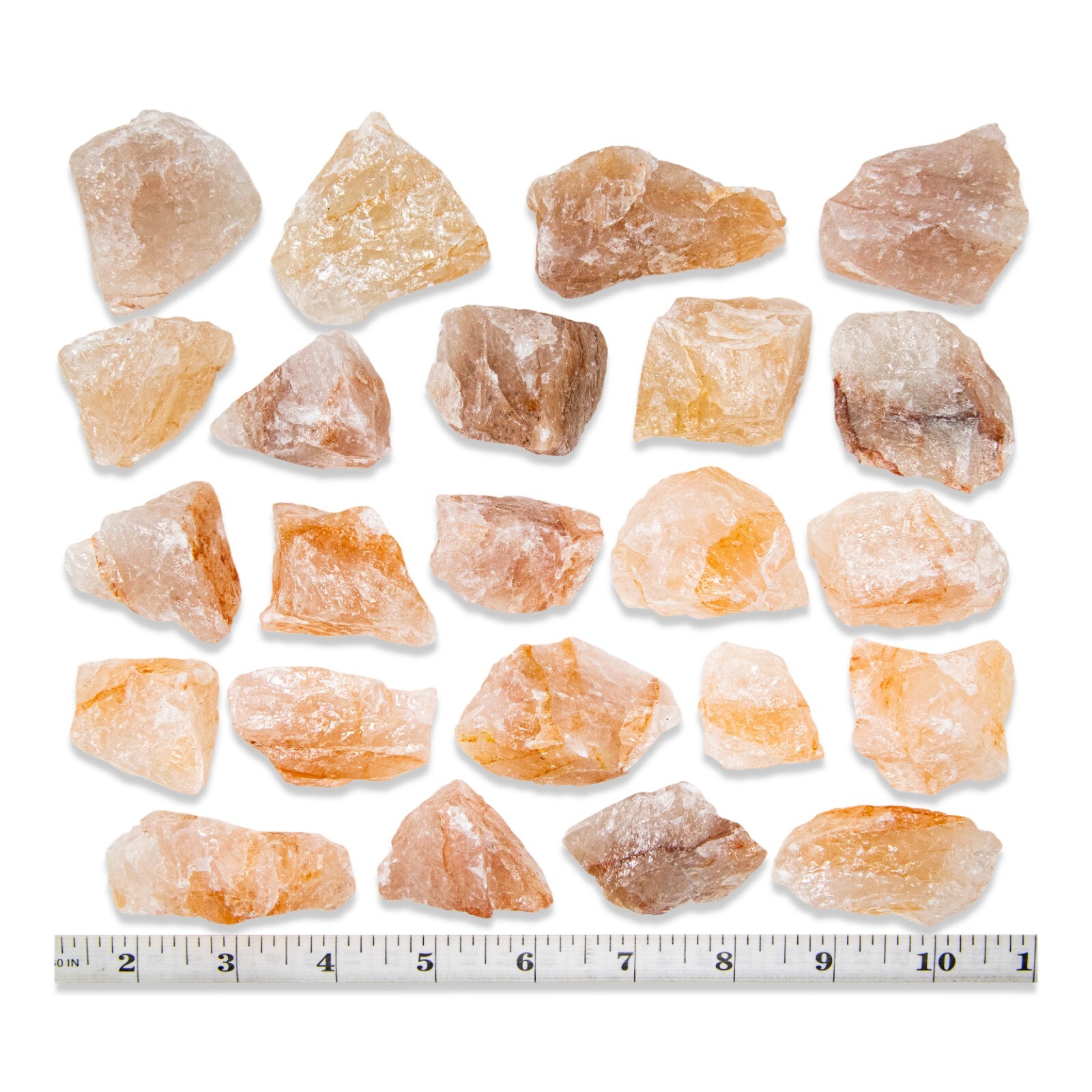 Fire Quartz Crystals Raw Rough Stones Bulk Healing Crystals Gemstones Rocks