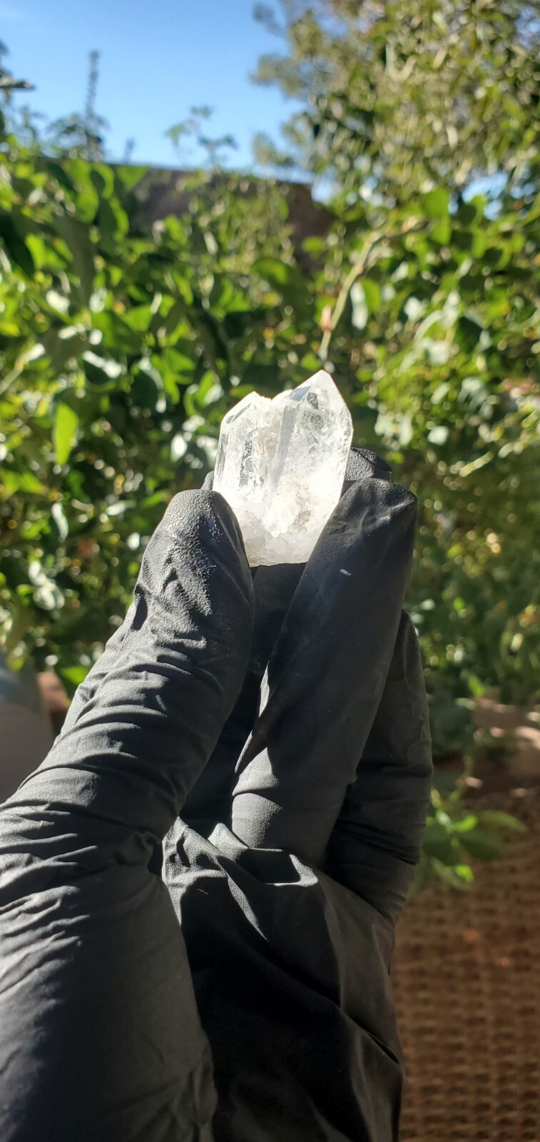 16g Natural White Clear Quartz Cluster Crystal Point Healing Mineral Specimens