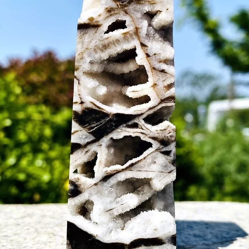 Natural Sphalerite Quartz Crystal Obelisk Points Crystal Tower Mineral Specimen