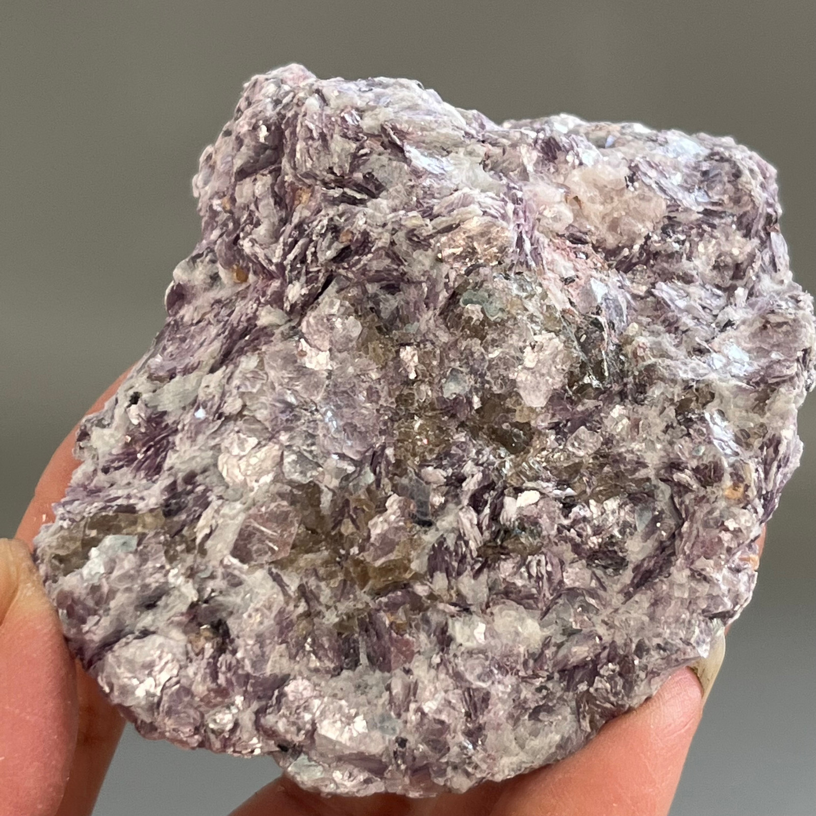 239g Natural Marvelous Lepidolite Purple Mica Crystal Reiki Stone Specimen CG10