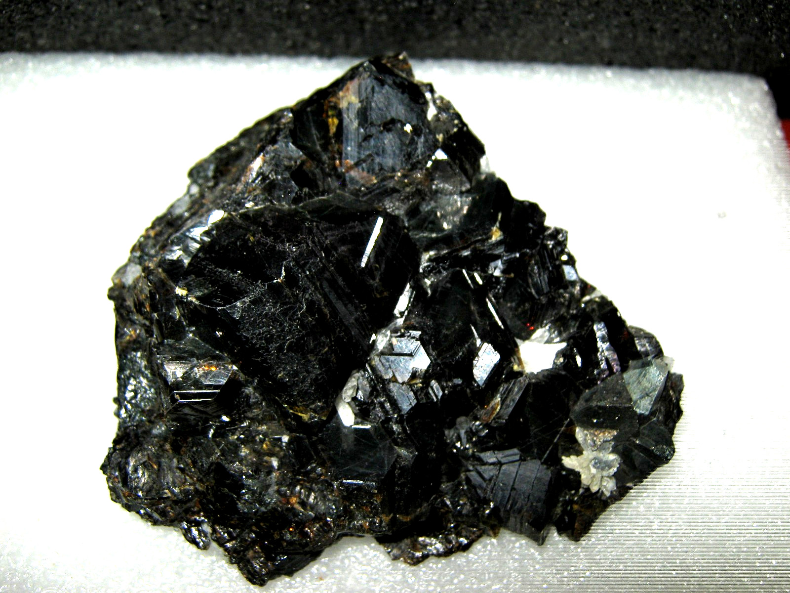 Huge RARE Black Shiny Gem Sphalerite & Amber Pyrite Quartz Crystal Cluster