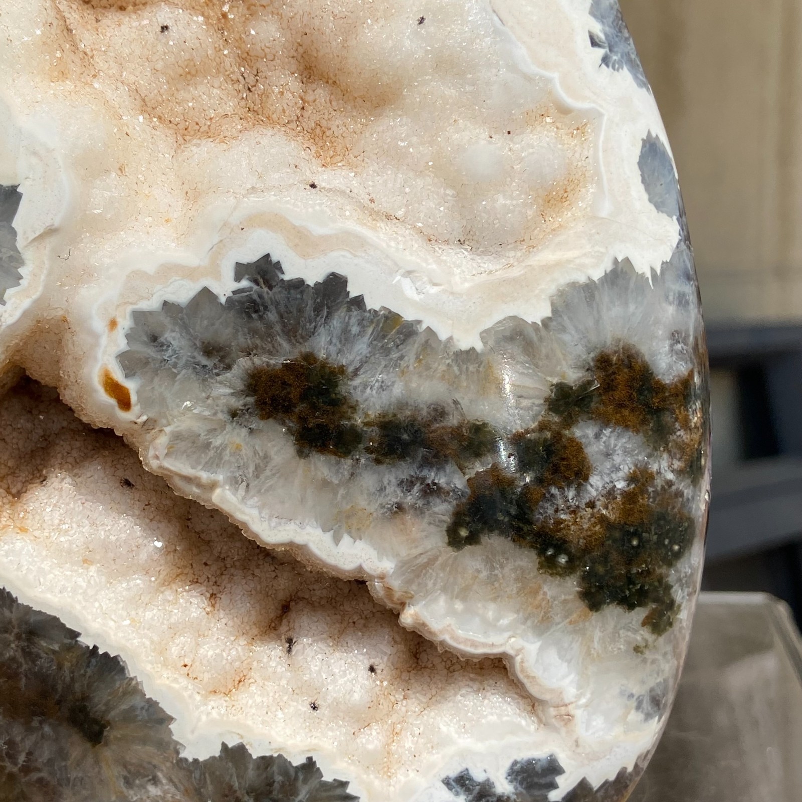 4.06LB Natural Colourful Ocean Jasper Crystal Druzy Specimen Healing