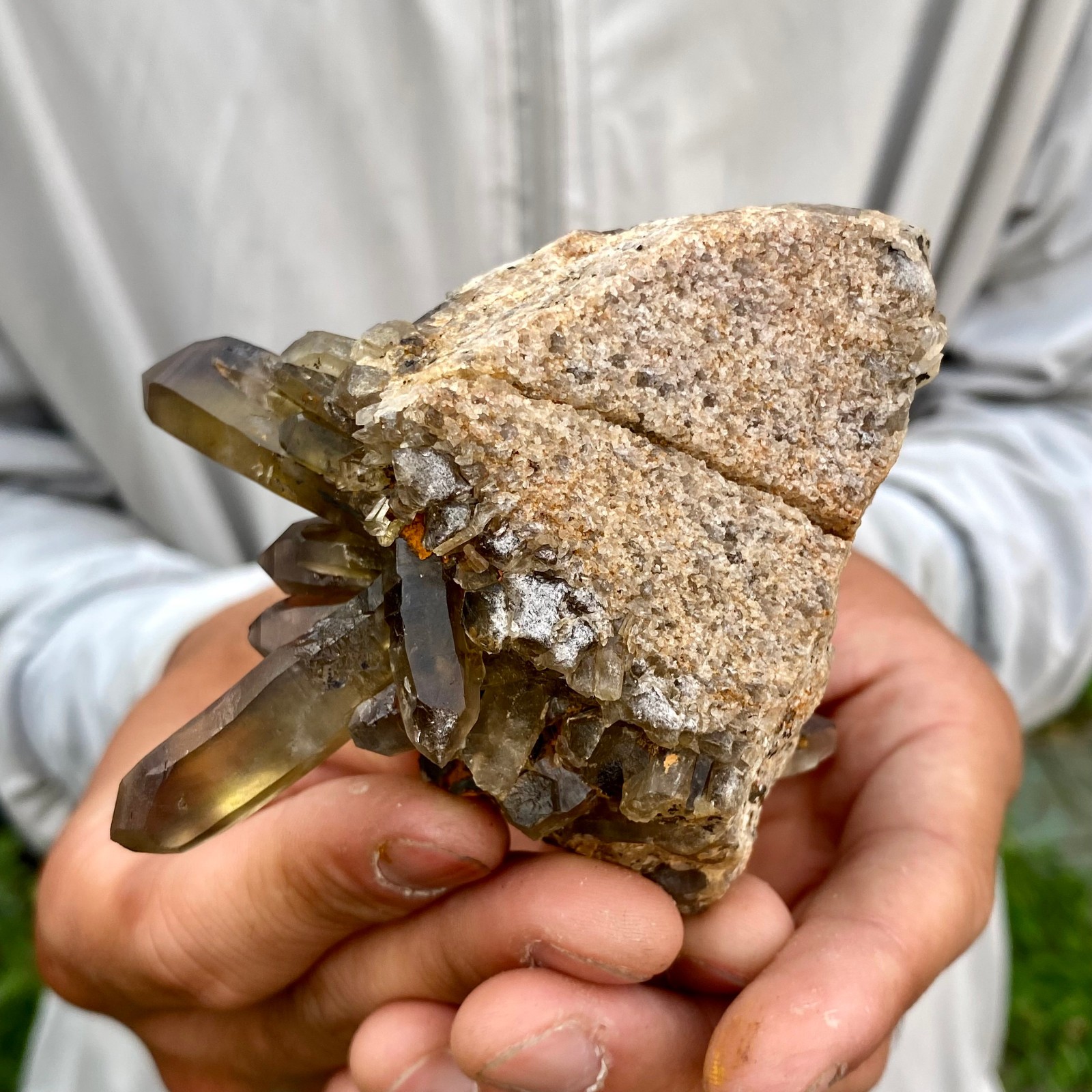 220G Natural Black Smoky Quartz Crystal Cluster Raw Mineral Specimen