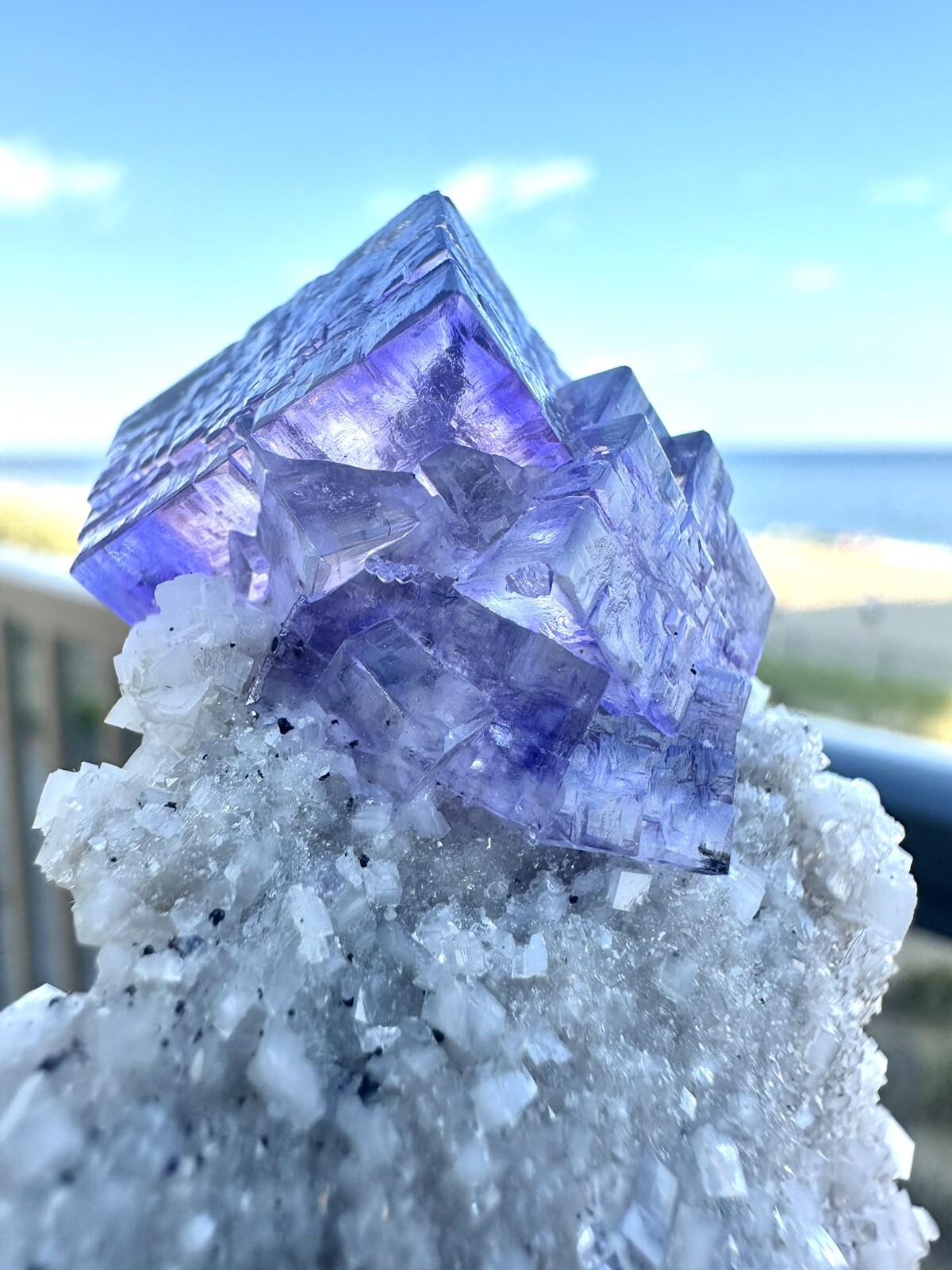 Elmwood Mine Fluorite On dolomite